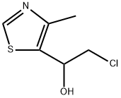 5-(1-Hydroxy-2-chloroethyl)-4-methylthiazole Struktur