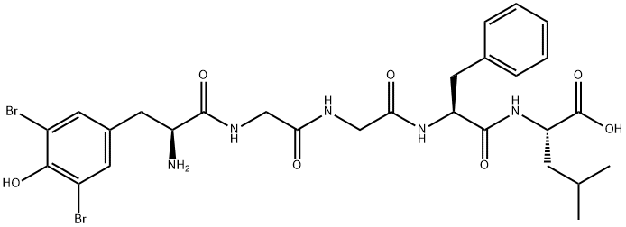 3,5-DIBR-TYR1 LEUCINE ENKEPHALIN Structure