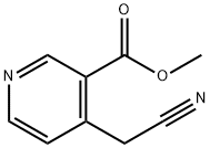 3-Pyridinecarboxylic acid, 4-(cyanomethyl)-, methyl ester Structure