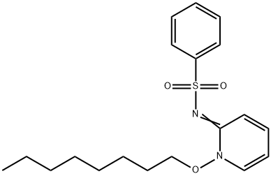 N-[(2E)-1-(Octyloxy)-1,2-dihydropyridin-2-ylidene]benzenesulfonamide 结构式