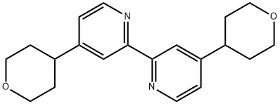 4,4'-双(四氢-2H-吡喃-4-基)-2,2'-联吡啶 结构式