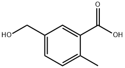 Benzoic acid, 5-(hydroxymethyl)-2-methyl- Structure