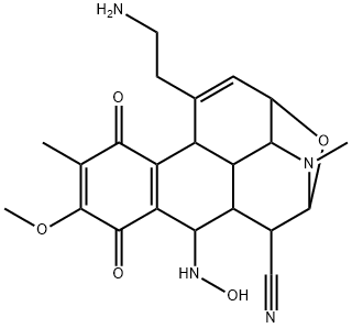 2,4-Methanophenanthro[1,2-d]oxazole-12-carbonitrile, 10-(2-aminoethyl)-2,3,3a,3b,4,5,6,9,9b,11a-decahydro-5-(hydroxyamino)-7-methoxy-3,8-dimethyl-6,9-dioxo- (9CI) Struktur