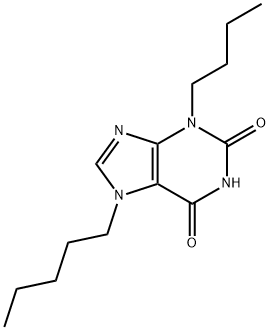 1H-Purine-2,6-dione, 3-butyl-3,7-dihydro-7-pentyl- Structure