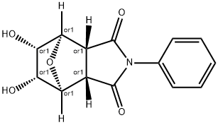 N-PHENYL-5,6-DIHYDROXY-HEXAHYDRO-4,7-EPOXY-ISOBENZOPYRROLE-1,3-DIONE, 730963-45-8, 结构式