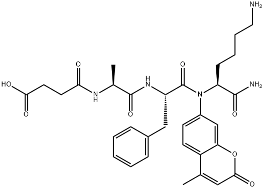 SUC-ALA-PHE-LYS-AMC Structure