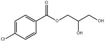 Benzoic acid, 4-chloro-, 2,3-dihydroxypropyl ester Struktur