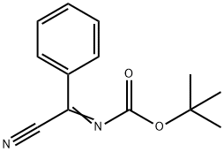 Carbamic acid, N-(cyanophenylmethylene)-, 1,1-dimethylethyl ester,73371-96-7,结构式