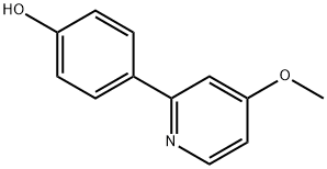 4-(4-Methoxypyridin-2-yl)phenol 结构式