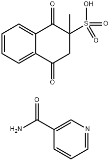 1,2,3,4-테트라히드로-2-메틸-1,4-디옥소나프탈렌-2-술폰산,니코틴-3-아미드화합물(1:1)
