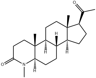 4-aza-4-methylpregnane-3,20-dione Structure