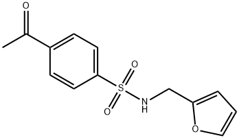 4-acetyl-N-(furan-2-ylmethyl)benzenesulfonamide,736948-74-6,结构式
