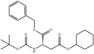 Boc-Asp(Ochex)-Obzl Structure