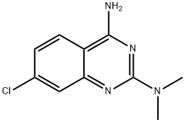 2,4-Quinazolinediamine, 7-chloro-N2,N2-dimethyl- 结构式