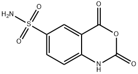 2H-3,1-Benzoxazine-6-sulfonamide, 1,4-dihydro-2,4-dioxo- Structure