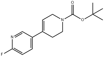 4-(6-fluoro-3-pyridinyl)-3,6-dihydro-2H-pyridine-1-carboxylic acid tert-butyl ester Structure