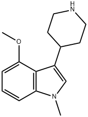 4-Methoxy-1-methyl-3-(4-piperidinyl)-1H-indole Structure