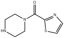 1-哌嗪基(2-噻唑基)甲酮, 745066-55-1, 结构式