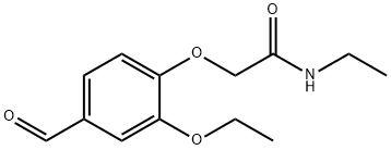 Acetamide, 2-(2-ethoxy-4-formylphenoxy)-N-ethyl- Struktur