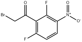 Ethanone, 2-bromo-1-(2,6-difluoro-3-nitrophenyl)- Struktur