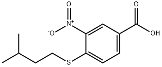 4-[(3-甲基丁基)硫烷基]-3-硝基苯甲酸, 747410-98-6, 结构式