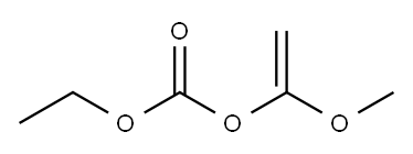 Carbonic acid, ethyl 1-methoxyethenyl ester Structure