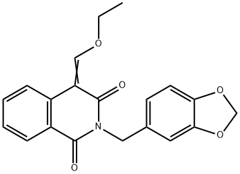 750607-51-3 2-(2H-1,3-benzodioxol-5-ylmethyl)-4-(ethoxymethylidene)-1,2,3,4-tetrahydroisoquinoline-1,3-dione
