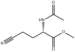 Butanoic acid, 2-(acetylamino)-4-cyano-, methyl ester, (S)- (9CI) 化学構造式