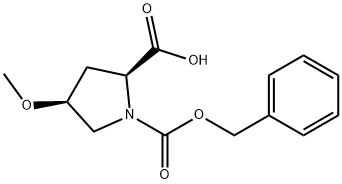 1,2-Pyrrolidinedicarboxylic acid, 4-methoxy-, 1-(phenylmethyl) ester, (2S,4S)- Structure