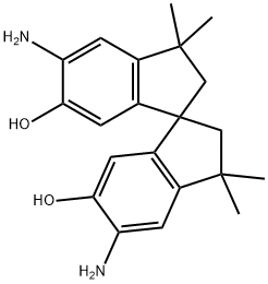 1,1'-Spirobi[1H-indene]-6,6'-diol, 5,5'-diamino-2,2',3,3'-tetrahydro-3,3,3',3'-tetramethyl- Structure