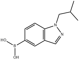 1-(2-甲基丙基)-1H-吲唑-5-基]硼酸, 753926-68-0, 结构式