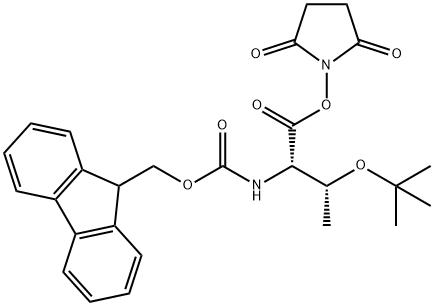 2,5-dioxopyrrolidin-1-yl (2S,3R)-3-(tert-butoxy)-2-({[(9H-fluoren-9-yl)methoxy]carbonyl}amino)butanoate Structure