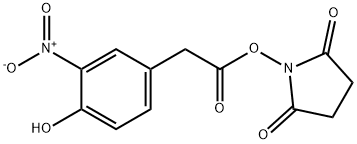 4-hydroxy-3-nitrophenylacetyl-O-succinimide ester Struktur