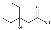 Butanoic acid, 4-fluoro-3-(fluoromethyl)-3-hydroxy- Structure