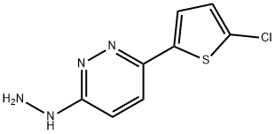 Pyridazine, 3-(5-chloro-2-thienyl)-6-hydrazinyl- Structure
