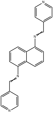 N1,N5-bis(pyridin-4-ylmethylene)naphthalene-1,5-diamine Structure