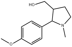 [2-(4-methoxyphenyl)-1-methylpyrrolidin-3-yl]methanol Struktur