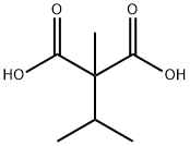 Propanedioic acid, 2-methyl-2-(1-methylethyl)- Structure