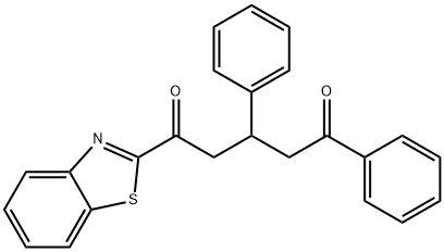 1-(1,3-Benzothiazol-2-yl)-3,5-diphenylpentane-1,5-dione,76115-66-7,结构式
