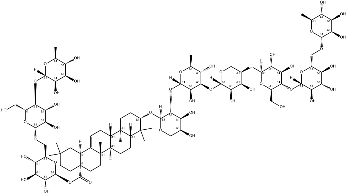 Clematichinenoside AR Struktur