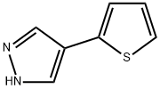 1H-Pyrazole, 4-(2-thienyl)- 化学構造式