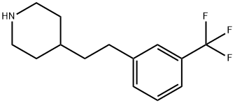 Piperidine, 4-[2-[3-(trifluoromethyl)phenyl]ethyl]- Structure