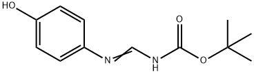 1,1-Dimethylethyl N-[(4-Hydroxyphenyl)iminomethyl]carbamic Acid Ester Struktur