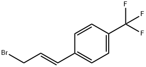 Benzene, 1-[(1E)-3-bromo-1-propen-1-yl]-4-(trifluoromethyl)- Struktur