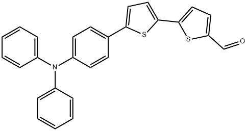 5'-(4-(diphenylamino)phenyl)-[2,2'-bithiophene]-5-carbaldehyde Structure