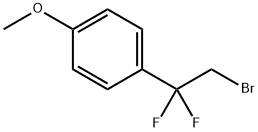 Benzene, 1-(2-bromo-1,1-difluoroethyl)-4-methoxy- Struktur