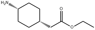 Cyclohexaneacetic acid, 4-aMino-, ethyl ester, cis- Struktur