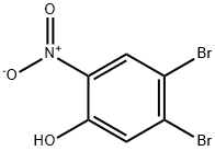 Phenol, 4,5-dibromo-2-nitro- 结构式