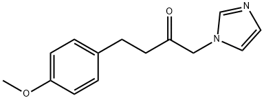 2-Butanone, 1-(1H-imidazol-1-yl)-4-(4-methoxyphenyl)- Struktur