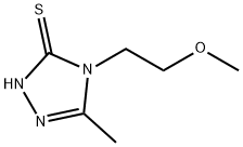 4-(2-甲氧基乙基)-5-甲基-2,4-二氢-3H-1,2,4-三唑-3-硫酮,76457-79-9,结构式